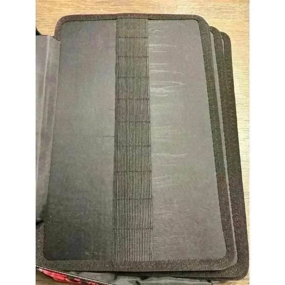 AYVANBER Large Capacity Pencil Case Organizer Red Pink Rose Design - Picture 3 of 7